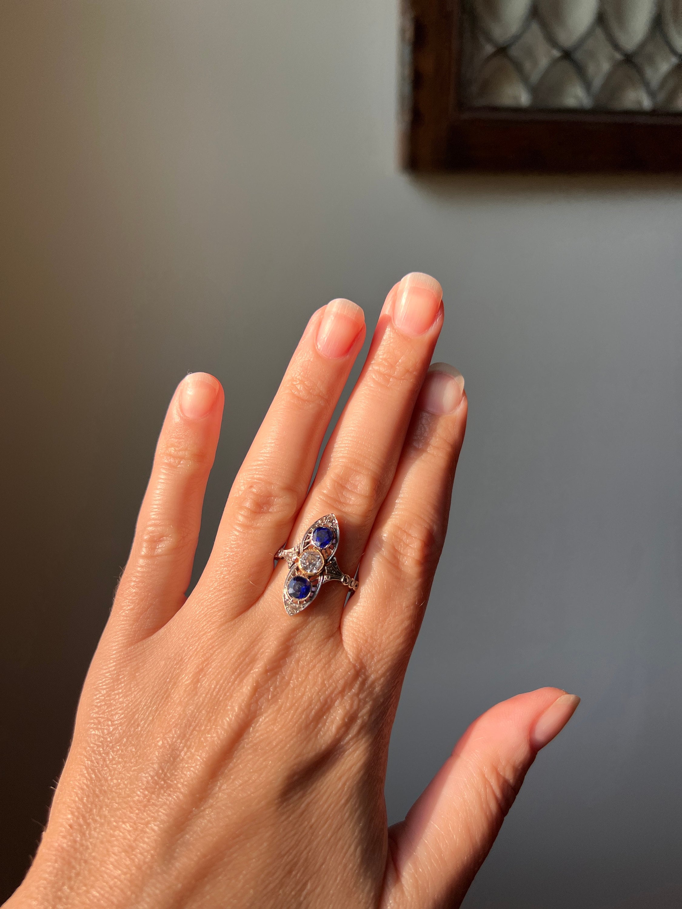 Modern Vintage 14K White Gold 2.5 Carat White Sapphire Diamond Wedding  Engagement Ring R167-14KWGDWS | Caravaggio Jewelry